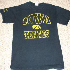 Iowa Hawkeye's Tennis and Woman's Basketball Tee's - Black and Gold - Go Hawks !